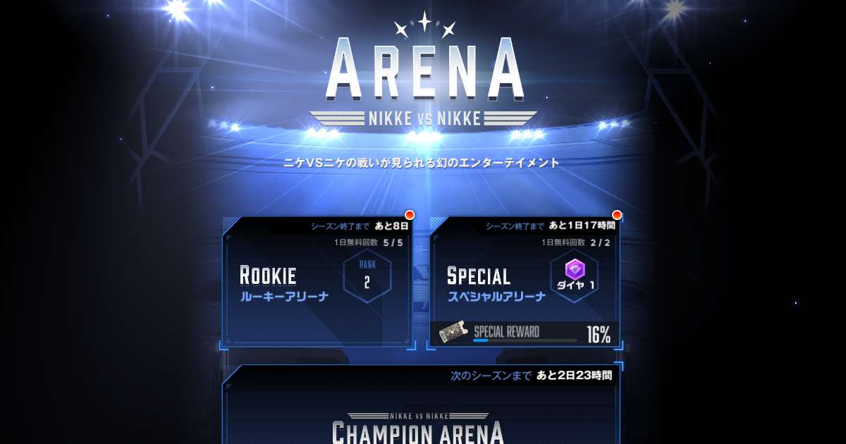 Twitterで見かけたルーキーアリーナ編成を試してみた